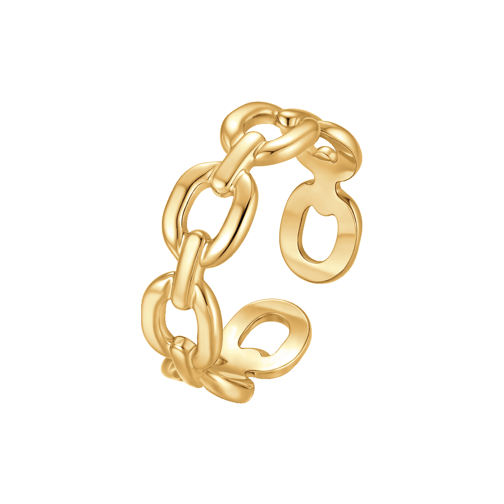 ANELLO DONNA IN ACCIAIO IP GOLD