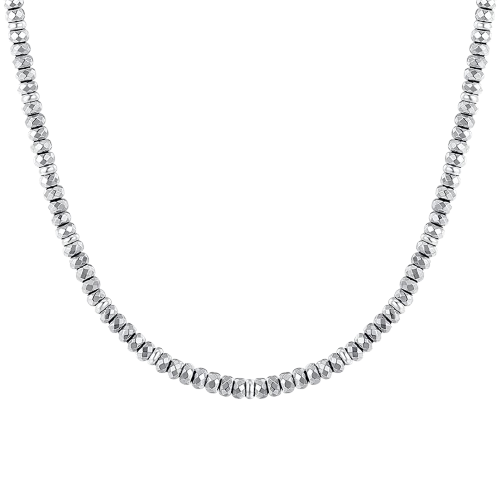 COLLANA DONNA IN ACCIAIO CON EMATITE