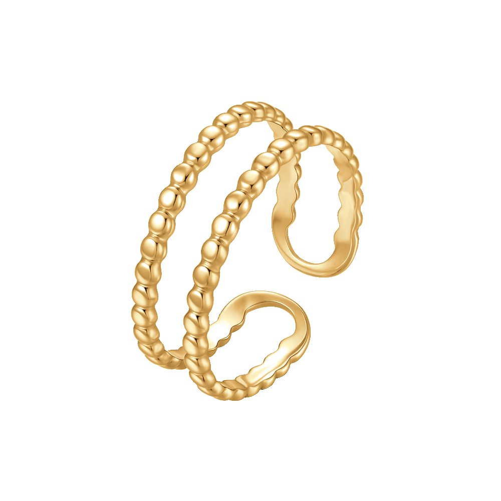 ANELLO DONNA IN ACCIAIO IP GOLD