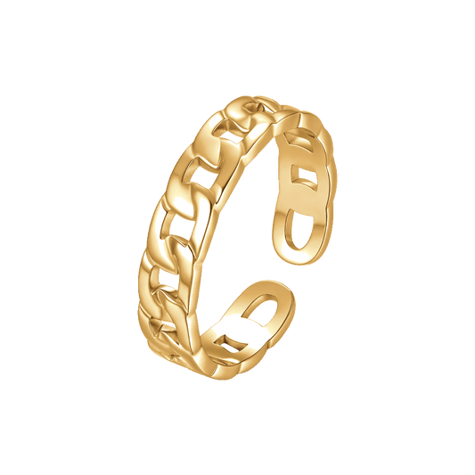 ANELLO DONNA IN ACCIAIO IP GOLD
