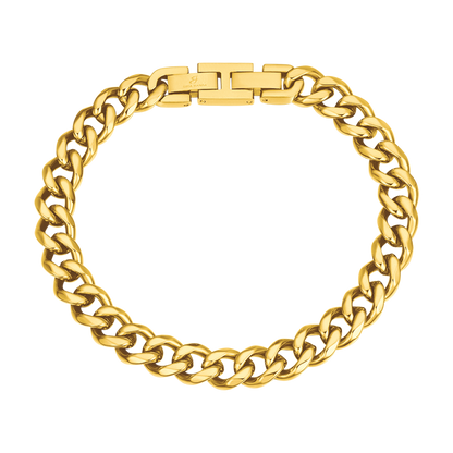 BRACCIALE UOMO IN ACCIAIO MAGLIA CATENA SILVER