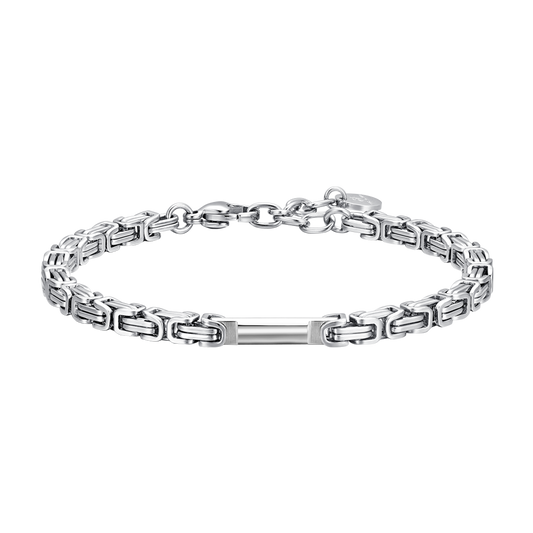 BRACCIALE UOMO IN ACCIAIO CON ELEMENTO