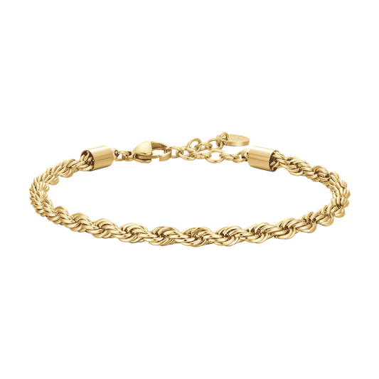 BRACCIALE UOMO IN ACCIAIO IP GOLD