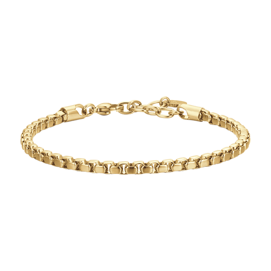 BRACCIALE UOMO IN ACCIAIO IP GOLD