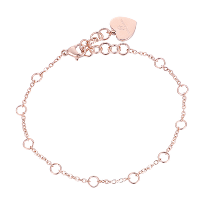 BRACCIALE DONNA IN ACCIAIO CON CERCHI