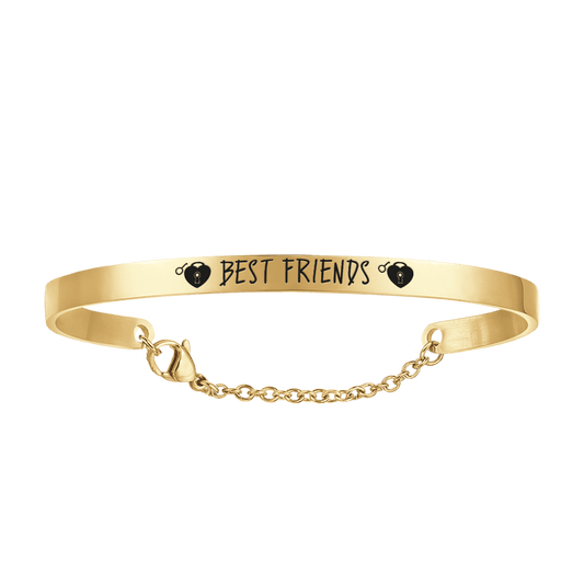 BRACCIALE DONNA IN ACCIAIO DORATO BEST FRIENDS