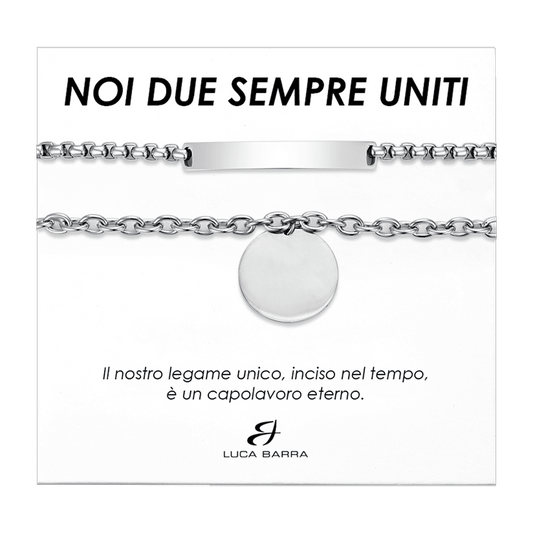 BRACCIALI COPPIA IN ACCIAIO