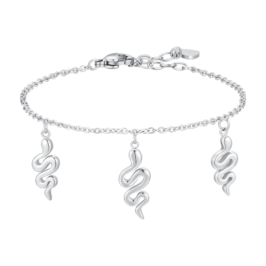 BRACCIALE DONNA IN ACCIAIO CON SERPENTI