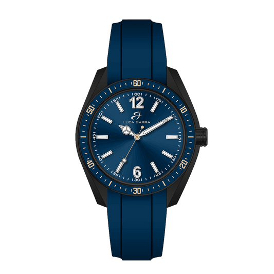 OROLOGIO UOMO IN SILICONE BLU