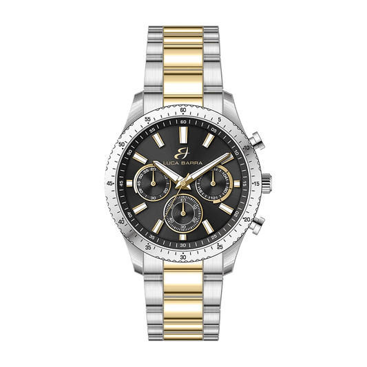 OROLOGIO UOMO IN ACCIAIO QUADRANTE NERO