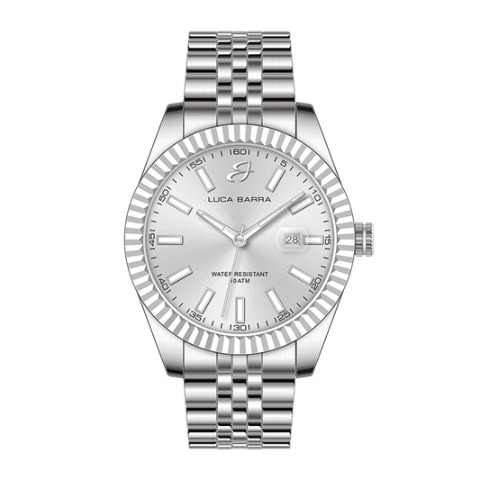 OROLOGIO UOMO IN ACCIAIO GHIERA ZIGRINATA