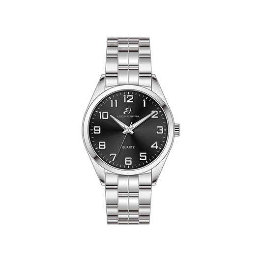 OROLOGIO UOMO IN ACCIAIO QUADRANTE NERO