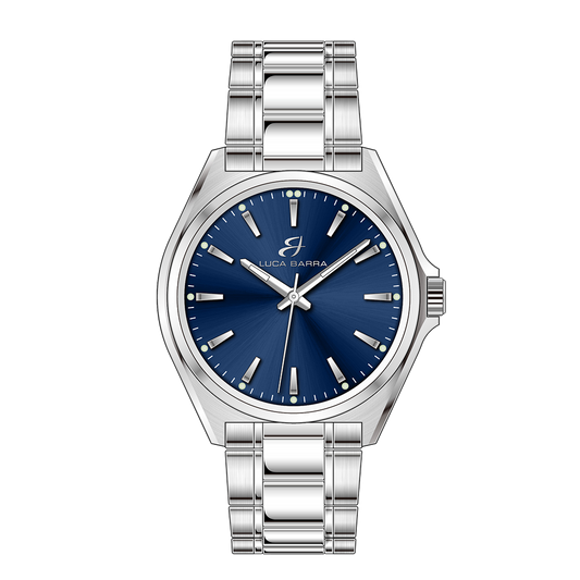 OROLOGIO UOMO IN ACCIAIO CON QUADRANTE BLU