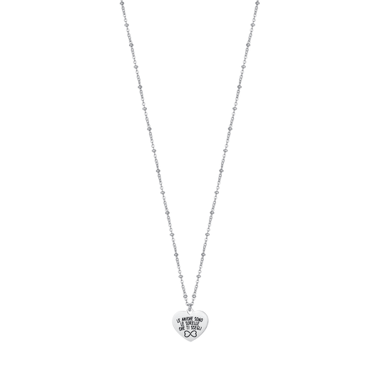 COLLANA IN ACCIAIO LE AMICHE SONO LE SORELLE CHE TI SCEGLI