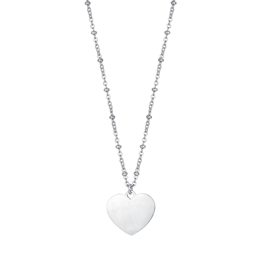 COLLANA DONNA PERSONALIZZATA IN ACCIAIO CON CUORE