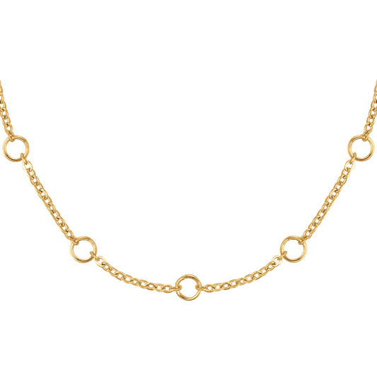 COLLANA DONNA IN ACCIAIO IP GOLD