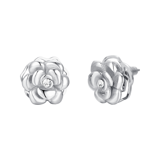 ORECCHINI DONNA IN ACCIAIO ROSA GIREVOLE